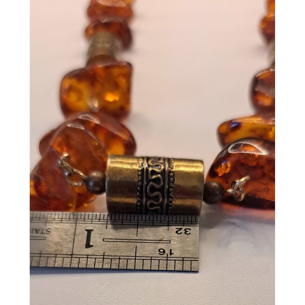 Vintage Natural Baltic Honey Cognac Amber Necklace 62.5 Grams - Picture 5 of 12